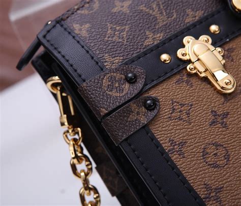 louis vuitton trunk clutch m43596|Authentic LOUIS VUITTON Monogram reverse Trunk Clutch .